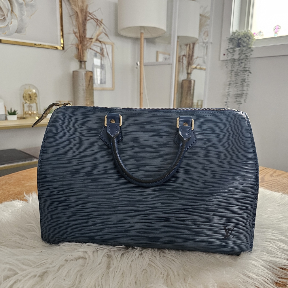 Elegant Navy Designer Handbag